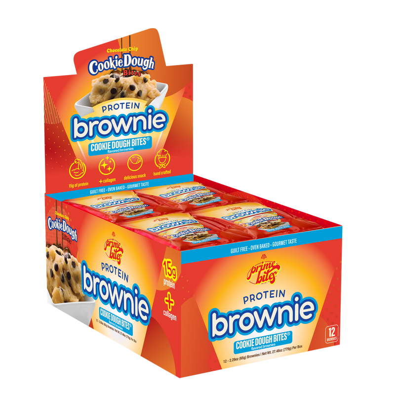 AP Sports PrimeBites Protein Brownies 12x65g (Cookie Dough Brownie)