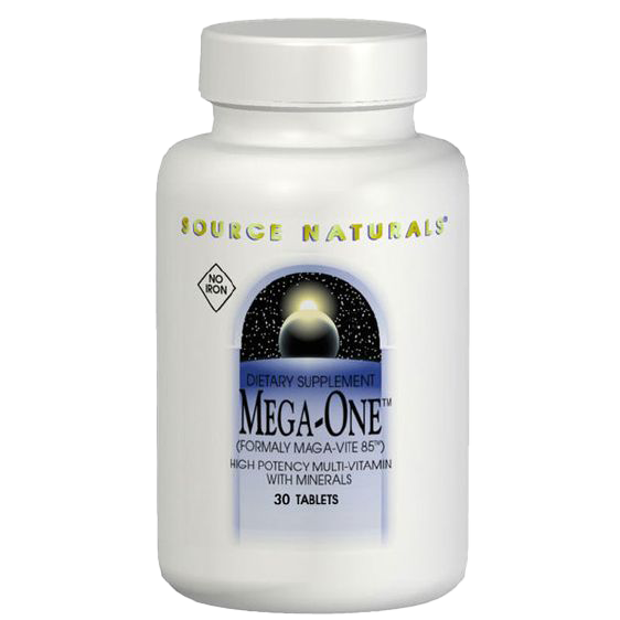 Source Naturals Mega-One Multiple (No Iron) 30 Tablets