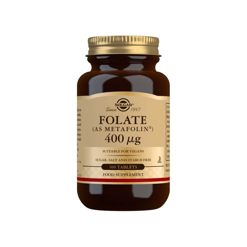 Solgar Folate (as Metafolin) 400 Âµg Tablets Pack of 100 at MySupplementShop.co.uk