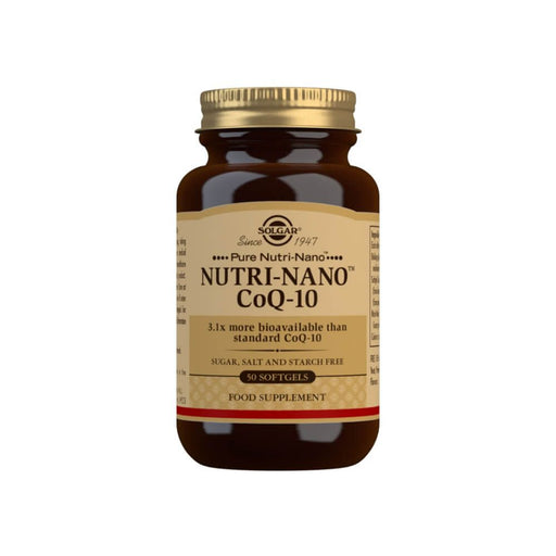 Solgar Nutri-Nano CoQ-10 3.1x Softgels Pack of 50 at MySupplementShop.co.uk