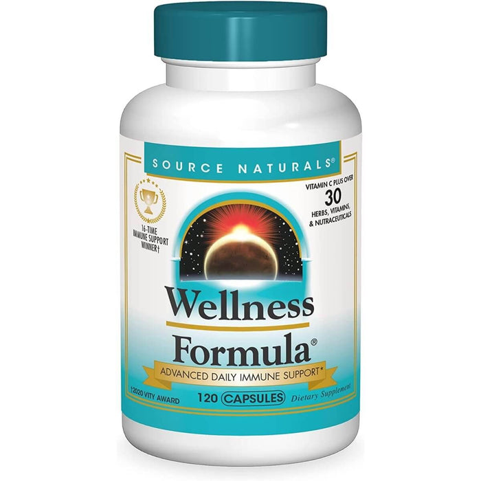 Source Naturals Wellness Formula, Advanced Immune Support 120 Capsules - Cellular Health at MySupplementShop by Source Naturals