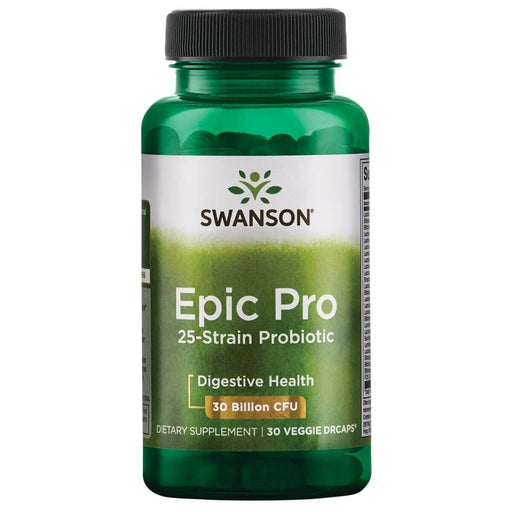 Swanson Epic Pro 25-Strain Probiotic 30 Billion CFU Vegetarian Capsules - Digestive Health at MySupplementShop by Swanson