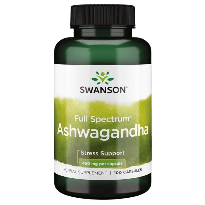 Swanson Ashwagandha Pulverergänzung 450 mg 100 Kapseln