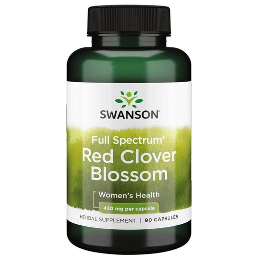 Swanson Full Spectrum Red Clover Blossom 430mg 90 Capsule - Supplements for Women at MySupplementShop by Swanson