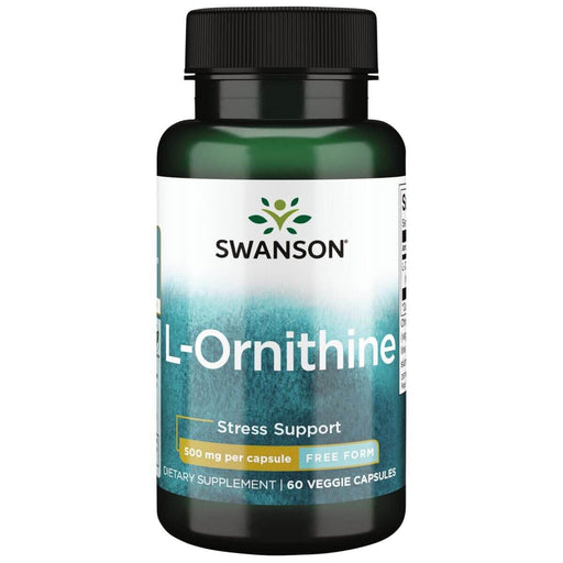 Swanson L-Ornithine 500 mg 60 Veggie Capsules - L-Ornithine at MySupplementShop by Swanson