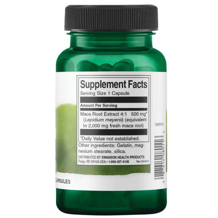 Swanson Maca-Extrakt, 500 mg – 60 Kapseln