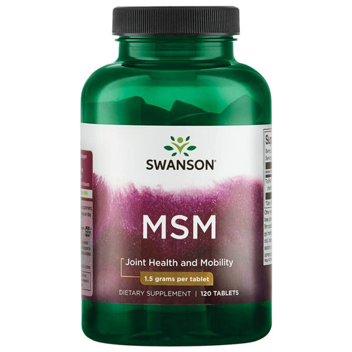 Swanson MSM 1.5 g 120 Tablets - Joint Support at MySupplementShop by Swanson