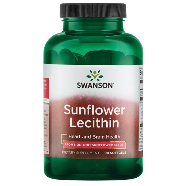 Swanson Sunflower Lecithin 1,200 mg 90 Softgels - Health and Wellbeing at MySupplementShop by Swanson