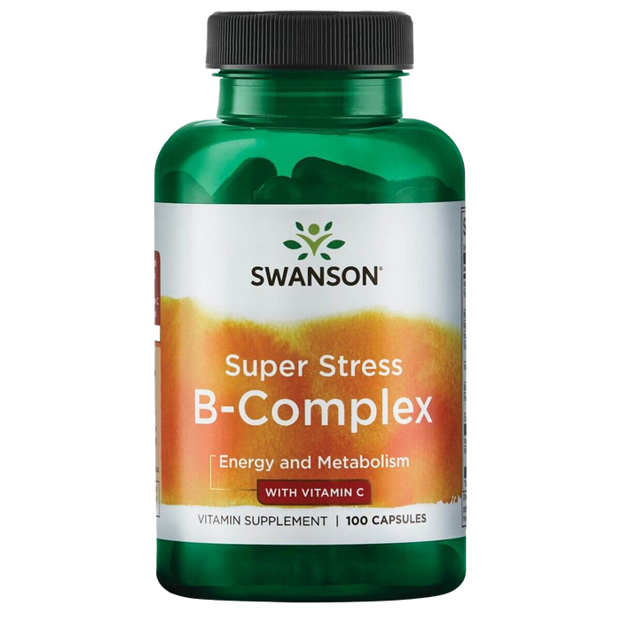 Swanson Super Stress B-Complex with Vitamin C 100 Capsules