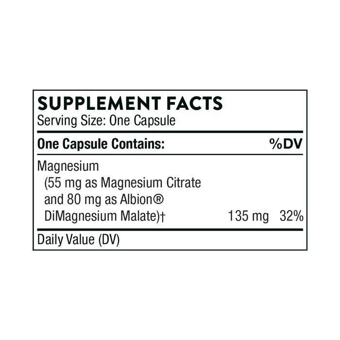 Thorne Research Magnesium CitraMate 90 Capsules | Premium Supplements at MYSUPPLEMENTSHOP