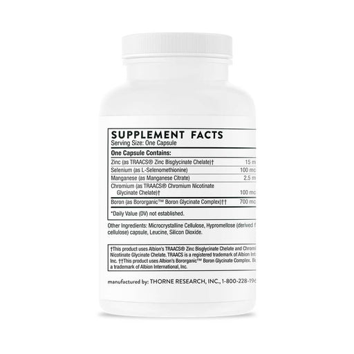 Thorne Research Trace Minerals 90 Capsules | Premium Supplements at MYSUPPLEMENTSHOP