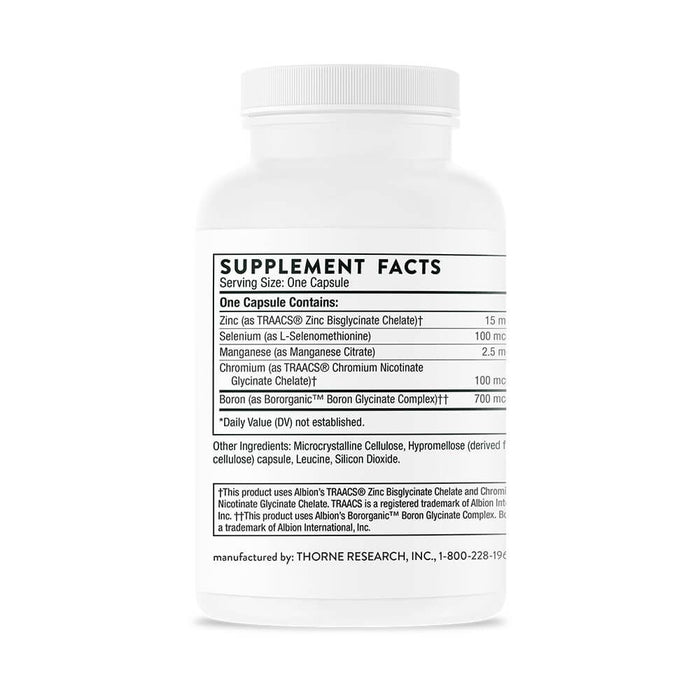 Thorne Research Trace Minerals 90 Capsules - Brain & Memory at MySupplementShop by Thorne