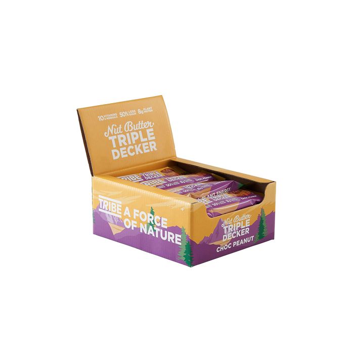 Tribe Triple Decker Bar- 40g x 12