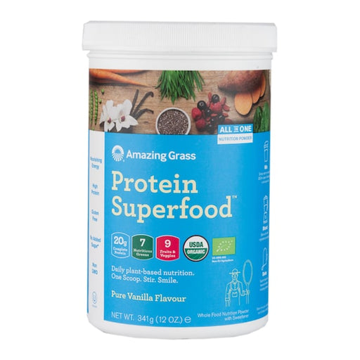 Amazing Grass Protein Superfood Pure Vanilla 341g | High-Quality Sports Nutrition | MySupplementShop.co.uk