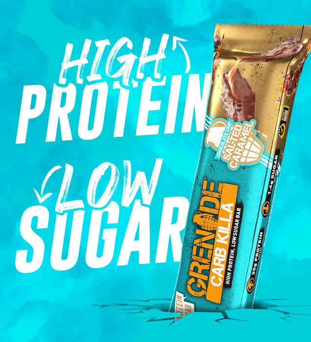 Grenade High Protein Low Sugar Bar 12 x 60g - Protein Bars at MySupplementShop by Grenade