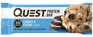 Quest Nutrition Quest Bar 12x60g Cookies & Cream | High-Quality Protein Bars | MySupplementShop.co.uk