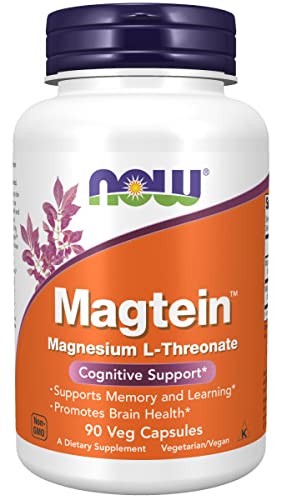 NOW Foods Magtein Magnesium L-Threonate - 90 vcaps - Vitamins & Minerals at MySupplementShop by NOW Foods