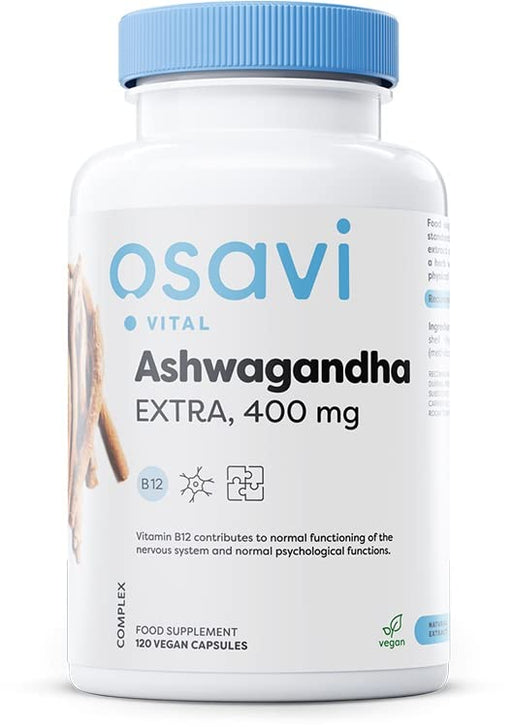 Osavi Ashwagandha Extra, 400mg - 120 vegan caps - Combination Multivitamins &amp; Minerals at MySupplementShop by Osavi