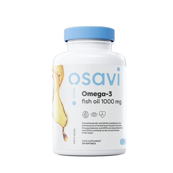 Omega-3 Fish Oil, 1000mg (Lemon) - 120 softgels