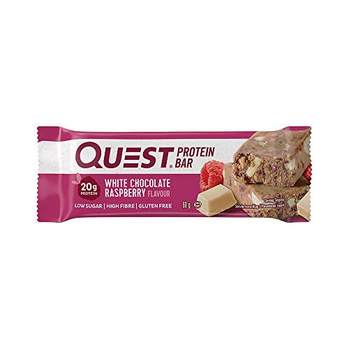 Quest Nutrition Bar 12x60g White Chocolate Raspberry | High-Quality Sports Nutrition | MySupplementShop.co.uk