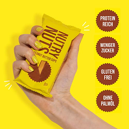 Nutry Nuts Milk Chocolate Peanut Butter Cups 12x42g Original | High-Quality High Protein | MySupplementShop.co.uk