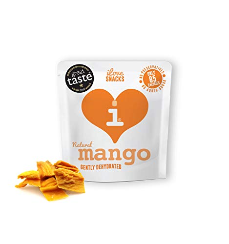 I Love Snacks Gently Dehydrated Mango 15x25g Original | High-Quality Health Foods | MySupplementShop.co.uk