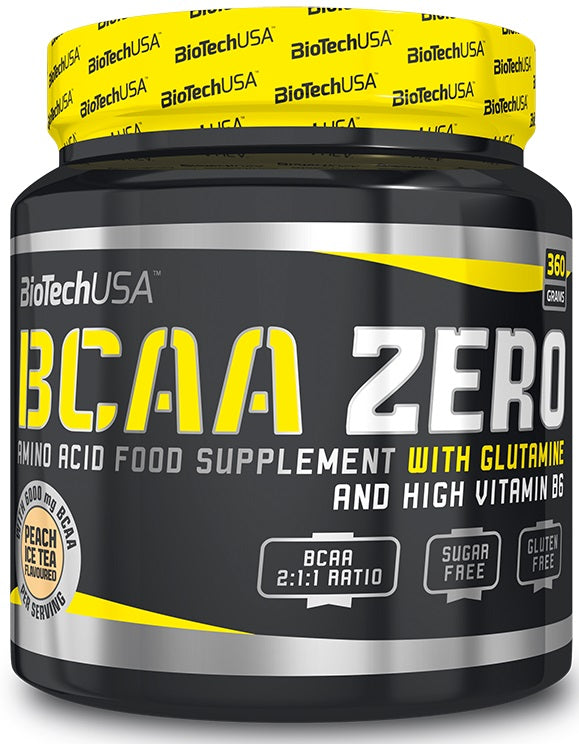 BioTechUSA BCAA Zero, Orange - 360 grams | High-Quality Amino Acids and BCAAs | MySupplementShop.co.uk