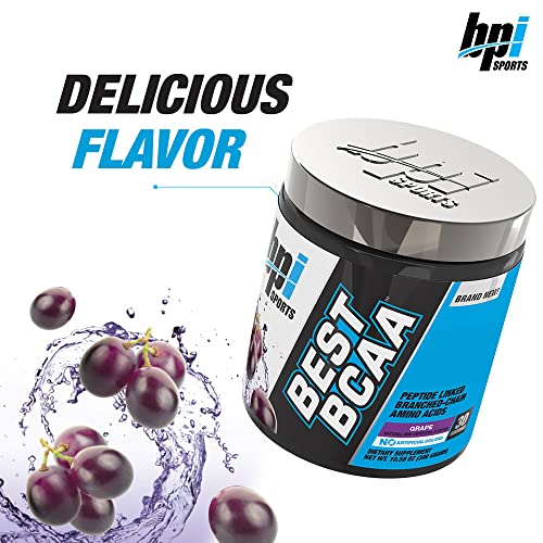 BPI Sports BCAA Amino Acids Powder Grape 300g | High-Quality Sports Supplements | MySupplementShop.co.uk