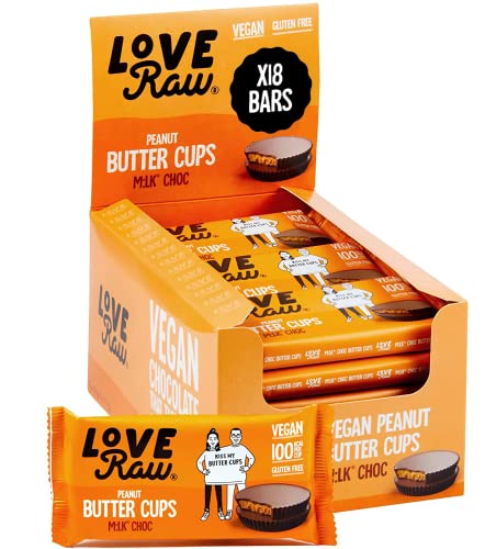 LoveRaw M:lk® Choc Peanut Butter Cups 18x34g Milk Chocolate | High-Quality Health Foods | MySupplementShop.co.uk