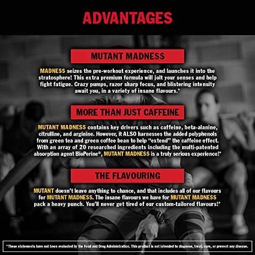 MUTANT Madness | Original Mutant Pre-Workout Powder| High-Intensity Workouts}| 30 Serving | 225 g (.83 lb) | Pineapple Passion | High-Quality Pre & Post Workout | MySupplementShop.co.uk