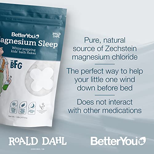 BetterYou Roald Dahl Magnesium Sleep Flakes - Children&#039;s Health at MySupplementShop by BetterYou