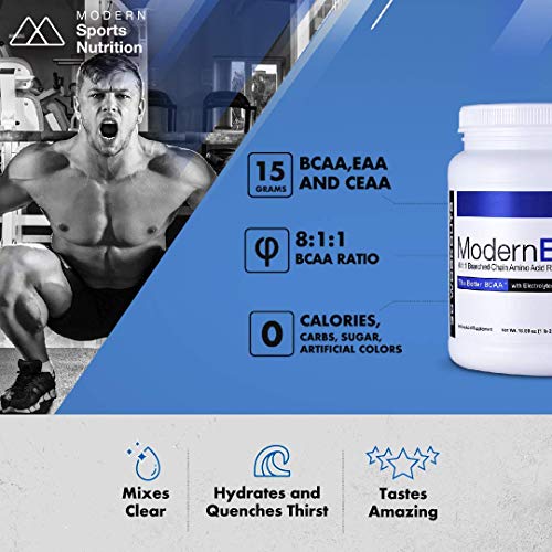 Modern Sports Nutrition BCAA+ Fruit Punch 535 g | High-Quality Amino Acids and BCAAs | MySupplementShop.co.uk