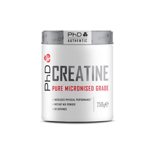 PhD Creatine Monohydrate, Unflavoured - 250 grams | High-Quality Creatine Supplements | MySupplementShop.co.uk