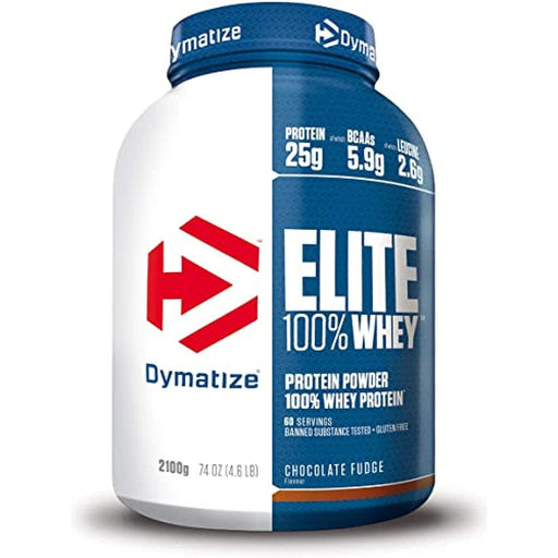 Dymatize Elite 100% Whey Protein, Chocolate Fudge - 2100 grams | High-Quality Protein | MySupplementShop.co.uk