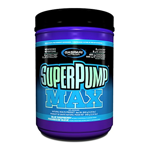 Gaspari Nutrition SuperPump MAX 640 g Blue Raspberry Pre-Workout Drink Powder | High-Quality Diet Shakes | MySupplementShop.co.uk