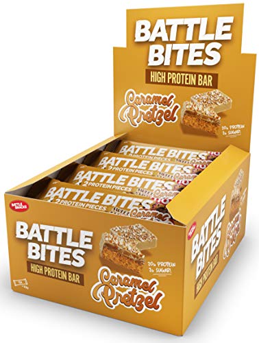 Battle Snacks Battle Bites 12x60g Caramel Pretzel | High-Quality Sports Nutrition | MySupplementShop.co.uk