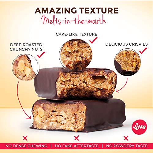 Vive Natural Vegan High Protein Bar - High Protein 100% Natural (Salted Caramel) - Sports Nutrition at MySupplementShop by Vive