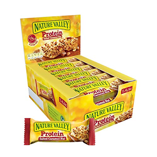 Nature Valley Proten 12x40g Salted Caramel Nut | High-Quality Sports Nutrition | MySupplementShop.co.uk