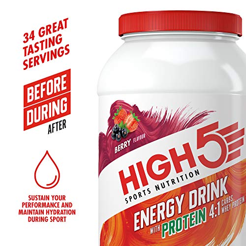 High 5 Energy Drink With Protein Berry 1.6kg | High-Quality Sports Nutrition | MySupplementShop.co.uk