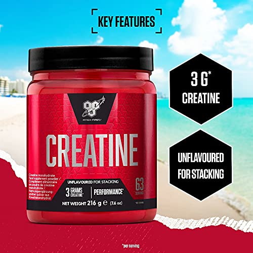 BSN DNA Creatine Monohydrate Powder Sports Nutrition Unflavoured 216g 63 Servings - Creatine Powder at MySupplementShop by BSN