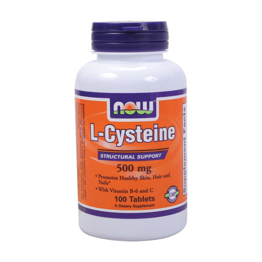 NOW Foods L-Cysteine, 500mg - 100 tablets | High-Quality N-Acetyl-Cysteine | MySupplementShop.co.uk