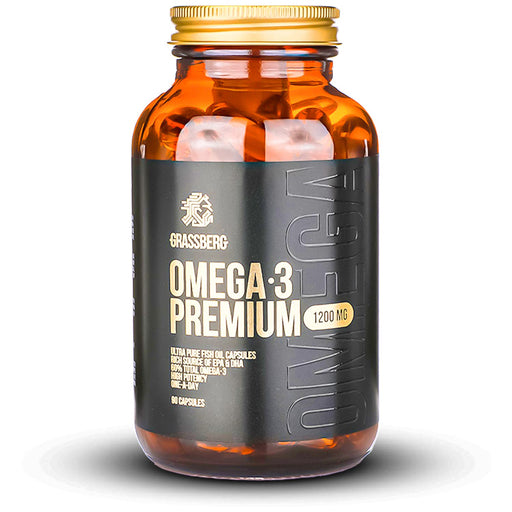 Grassberg Omega 3 Premium, 1200mg - 90 caps - Sports Supplements at MySupplementShop by Grassberg