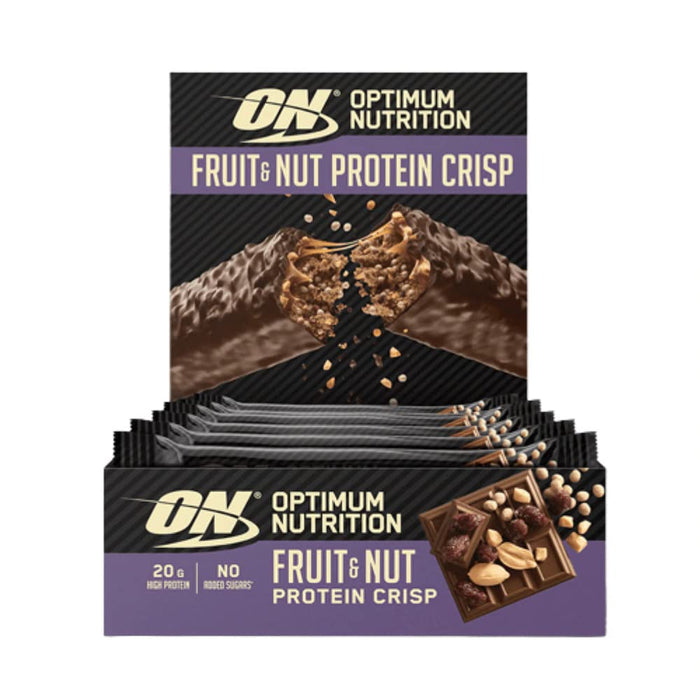 Optimum Nutrition Fruit & Nut Protein Crisp Bar 10x70g Fruit & Nut - Protein Bars at MySupplementShop by Optimum Nutrition