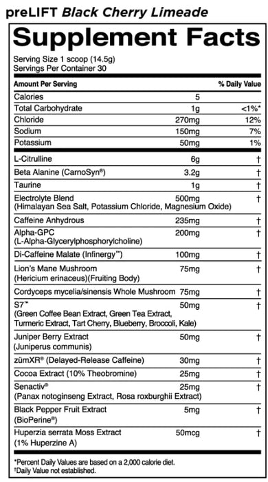 Rule One PreLIFT, Black Cherry Limeade - 435 grams | High-Quality Post Cycle Recovery | MySupplementShop.co.uk