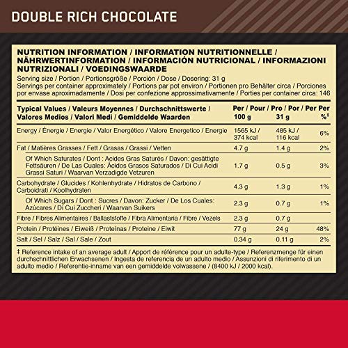 ON Gold Standard Whey - Double Rich Chocolate - 146 Servings - Sports Nutrition at MySupplementShop by Optimum Nutrition