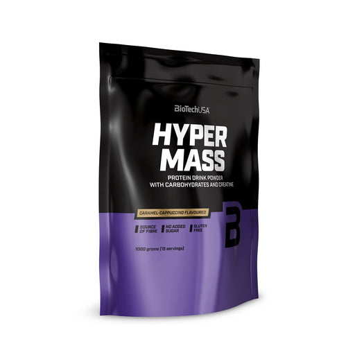 BioTechUSA Hyper Mass, Caramel-Cappuccino - 1000 grams | High-Quality Weight Gainers & Carbs | MySupplementShop.co.uk