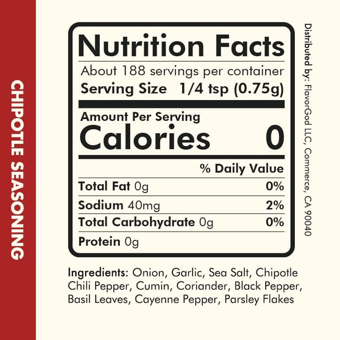 FlavorGod Chipotle Seasoning - 141g | High-Quality Health Foods | MySupplementShop.co.uk