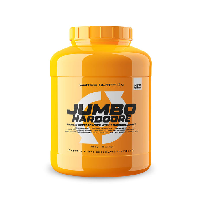 SciTec Jumbo Hardcore, Brittle White Chocolate - 3060 grams | High-Quality Weight Gainers & Carbs | MySupplementShop.co.uk