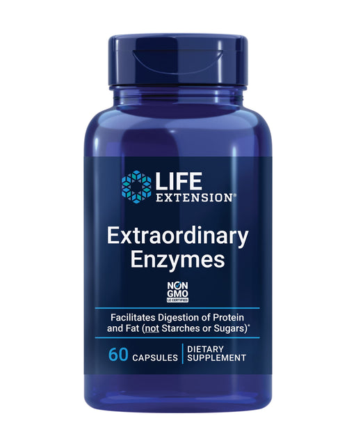Life Extension Extraordinary Enzymes - 60 caps | High-Quality Sports Supplements | MySupplementShop.co.uk