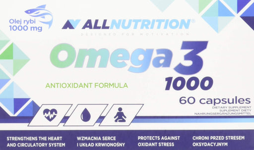 Allnutrition Omega 3, 1000mg - 60 caps - Vitamins, Minerals & Supplements at MySupplementShop by Allnutrition